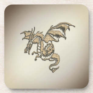 Posavasos Dragón dorado