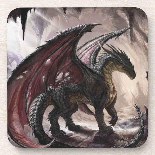 Posavasos Dragón En Cueva (Frente)