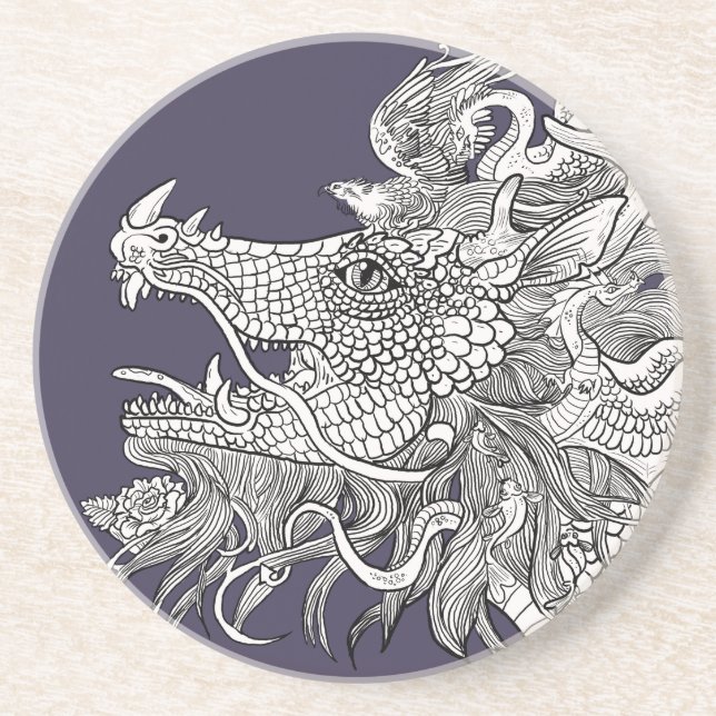 Posavasos Dragón encantado (Frente)