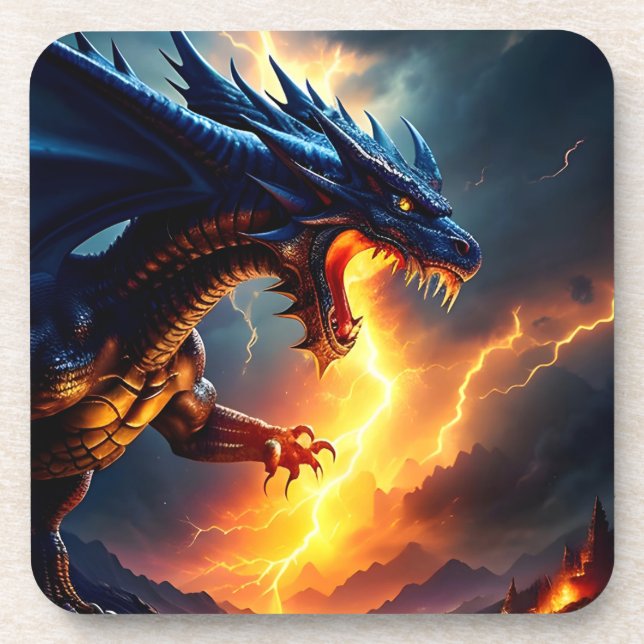 Posavasos Dragon Fire Lightning Fight Two (Frente)