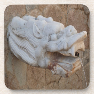 Posavasos Dragon Fountain Cork Coaster