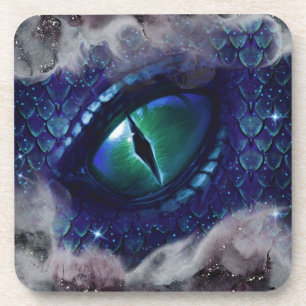 Posavasos Dragón medieval gótico azul Glam Ink