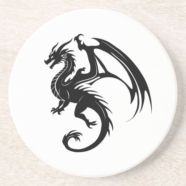 Posavasos Dragón negro (Frente)