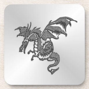 Posavasos Dragón plateado