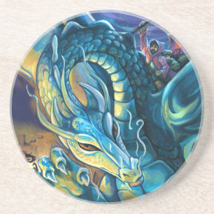 Posavasos Dragon Rider and Sorcerer