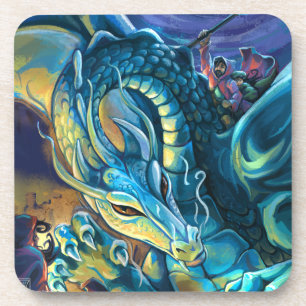 Posavasos Dragon Rider and Sorcerer
