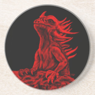 Posavasos Dragón rojo pequeño