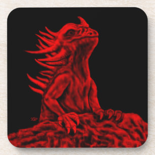 Posavasos Dragón rojo pequeño