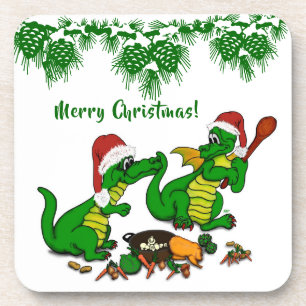 Posavasos Dragones - ¡Feliz Navidad! - hoy cocinaré