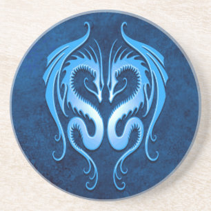 Posavasos Dragones tribales, azules