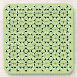 Posavasos Dragonfly - Astillas de plástico duro verde - conj