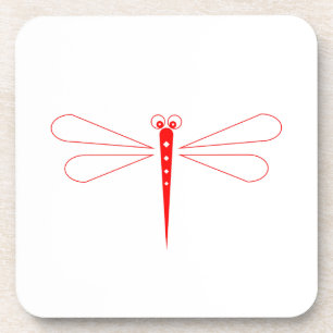 Posavasos Dragonfly - Astras de plástico duro - conjunto de