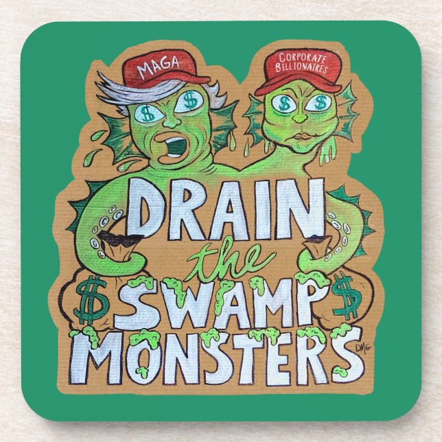Posavasos Drain the Swamp Monsters Coaster Set (Frente)