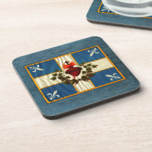Posavasos Drapeau Québec antigua Carillon Sacré-Coeur