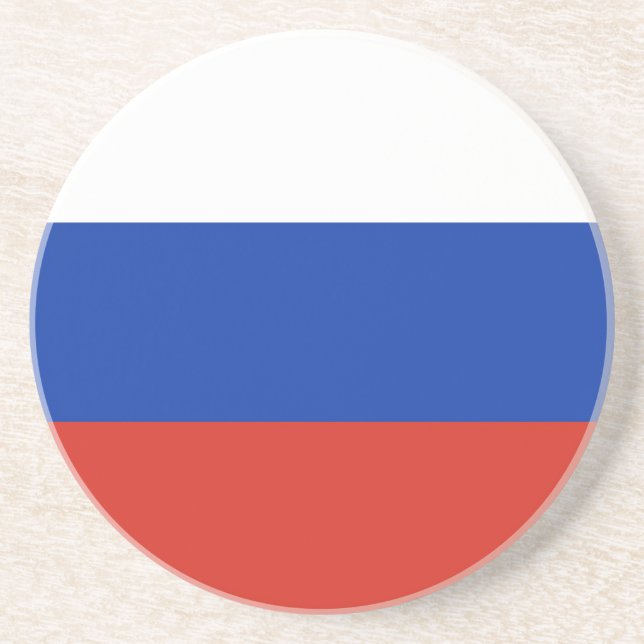 Posavasos Drapeau Russie tricolore (Frente)