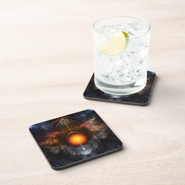 Posavasos Dream Orb Fractal Art Coaster Set (Lado Derecho)