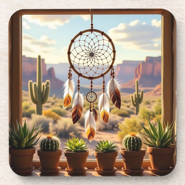 Posavasos Dreamcatcher, Desert Canyons, Cacti   (Frente)