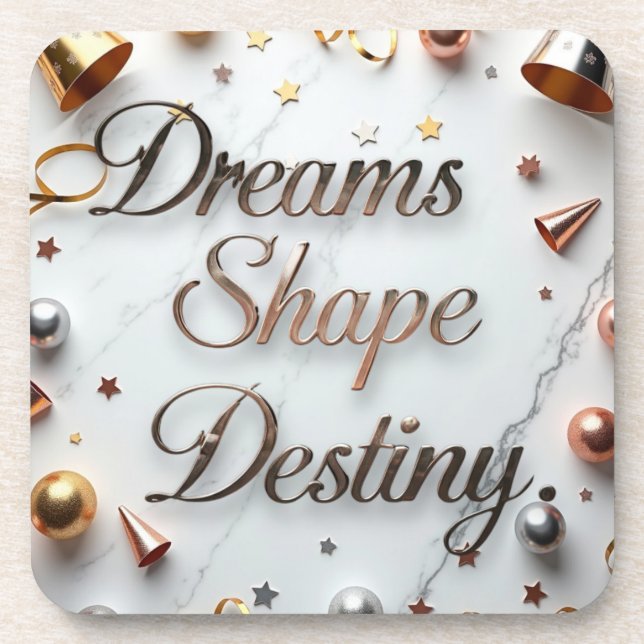 Posavasos Dreams Shape Destiny (Frente)
