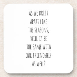 Posavasos Drift Apart Hard Plastic Coaster