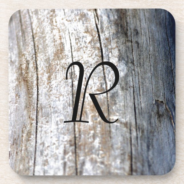 Posavasos Driftwood del monograma (Frente)