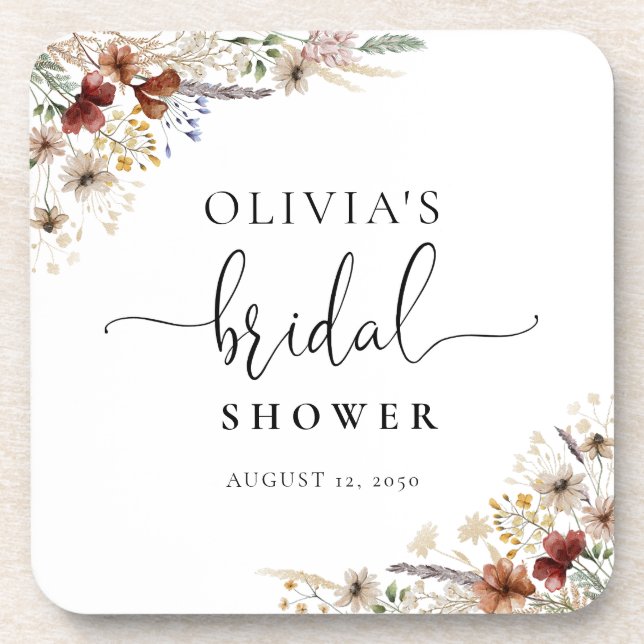 Posavasos Ducha de Novia Tiny Wildflower (Frente)