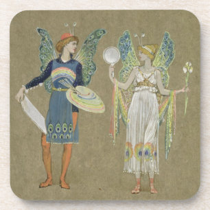 Posavasos Duendes y pintores de hadas, "del muñeco de nieve"