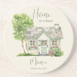 Posavasos Dulce acuarela de la cita del día de la madre