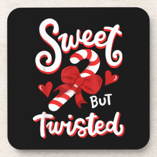 Posavasos Dulces pero retorcidas Navidades graciosos Candy C