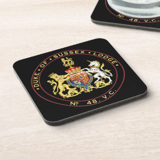 Posavasos Duque de Sussex No. 48 Lodge Duro Plastic Coaster