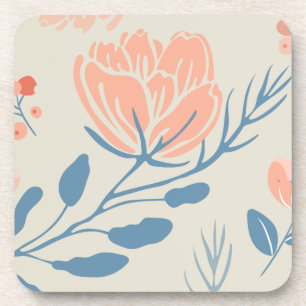 Posavasos Duras PlastiCoasters - Elegante diseño rosa y azul