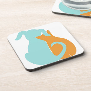 Posavasos duro de plástico Amante de los perros