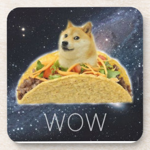 Posavasos Dux del Taco en espacio. Guau