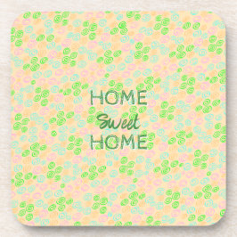 Posavasos Earth Tone Swirl Pattern