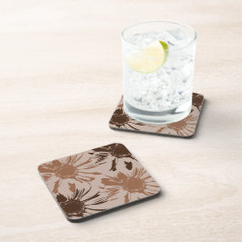 Posavasos Earthy Brown Gerbera Flowers