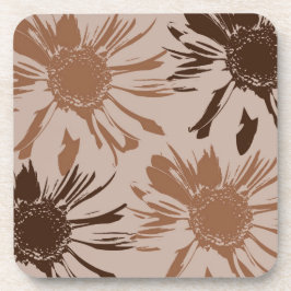 Posavasos Earthy Brown Gerbera Flowers