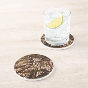 Posavasos Earthy Clay Stars