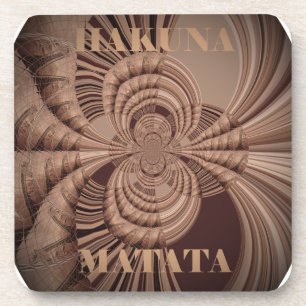 Posavasos Earthy Hakuna Matata Art Print