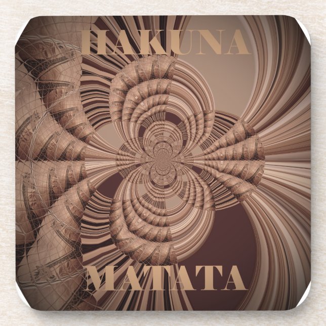 Posavasos Earthy Hakuna Matata Art Print (Frente)