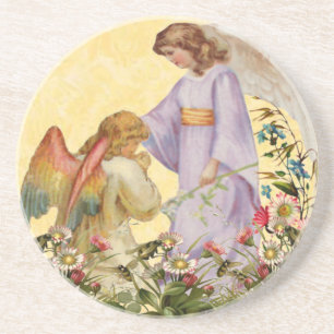 Posavasos Easter Blessing Angel Coaster