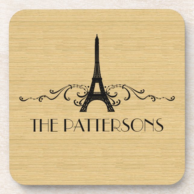 Posavasos Ebony French Flourin Coaster Set (Frente)