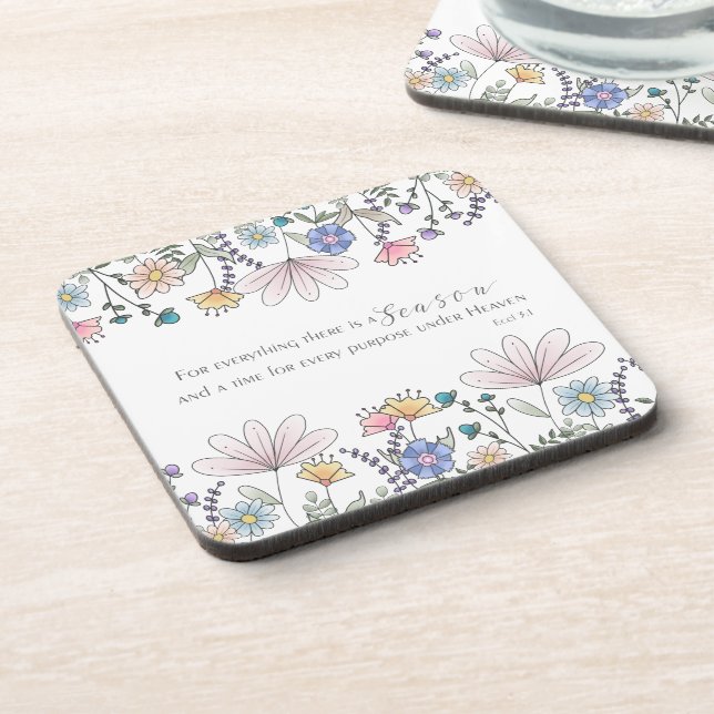 Posavasos Eccl 3:1 Para todo hay temporada (Lado Izquierdo)