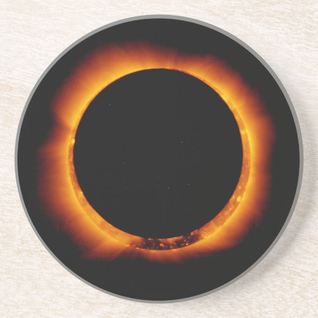 Posavasos Eclipse solar casi total (Frente)