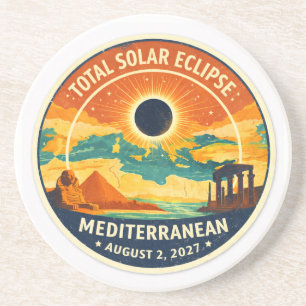 Posavasos Eclipse solar mediterráneo de 2027