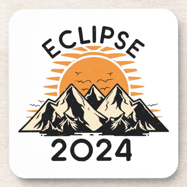 Posavasos Eclipse Solar Total 2024 (Frente)