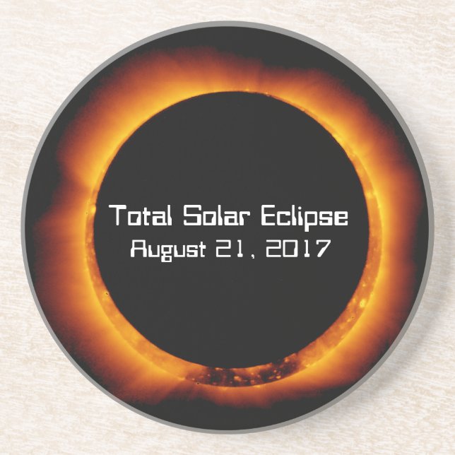 Posavasos Eclipse solar total de 2017 (Frente)