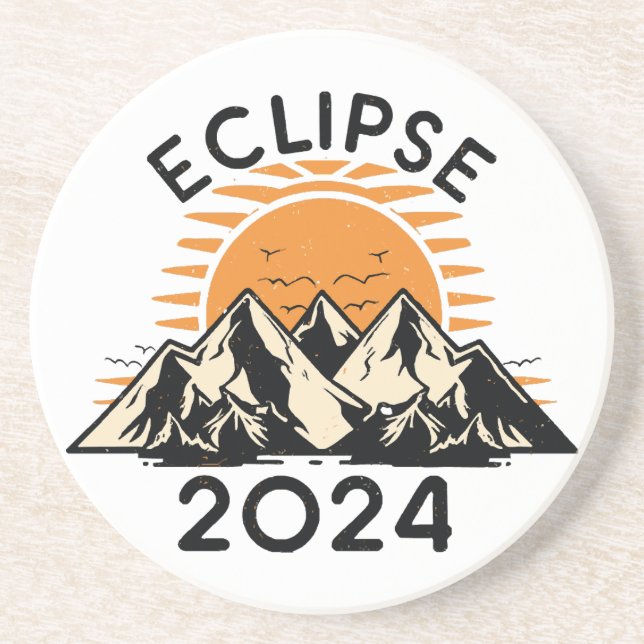 Posavasos Eclipse Total de Sol 2024 (Frente)