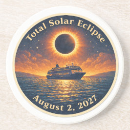 Posavasos Eclipse Total de Sol 2 de agosto de 2027 crucero