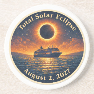 Posavasos Eclipse Total de Sol 2 de agosto de 2027 crucero