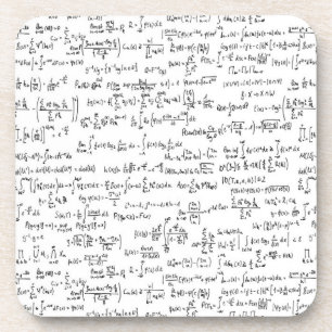 Posavasos Ecuaciones escritas mano //de la matemáticas