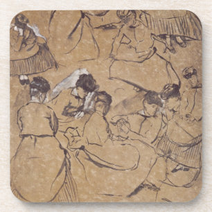 Posavasos Edgar Degas el doce estudios de mujeres en traje